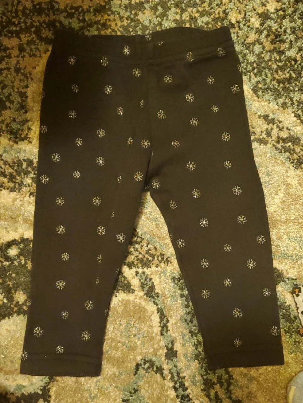Carter's Girls 4 pack Bundle Pants in Black, Leopard & Gray Stripe
